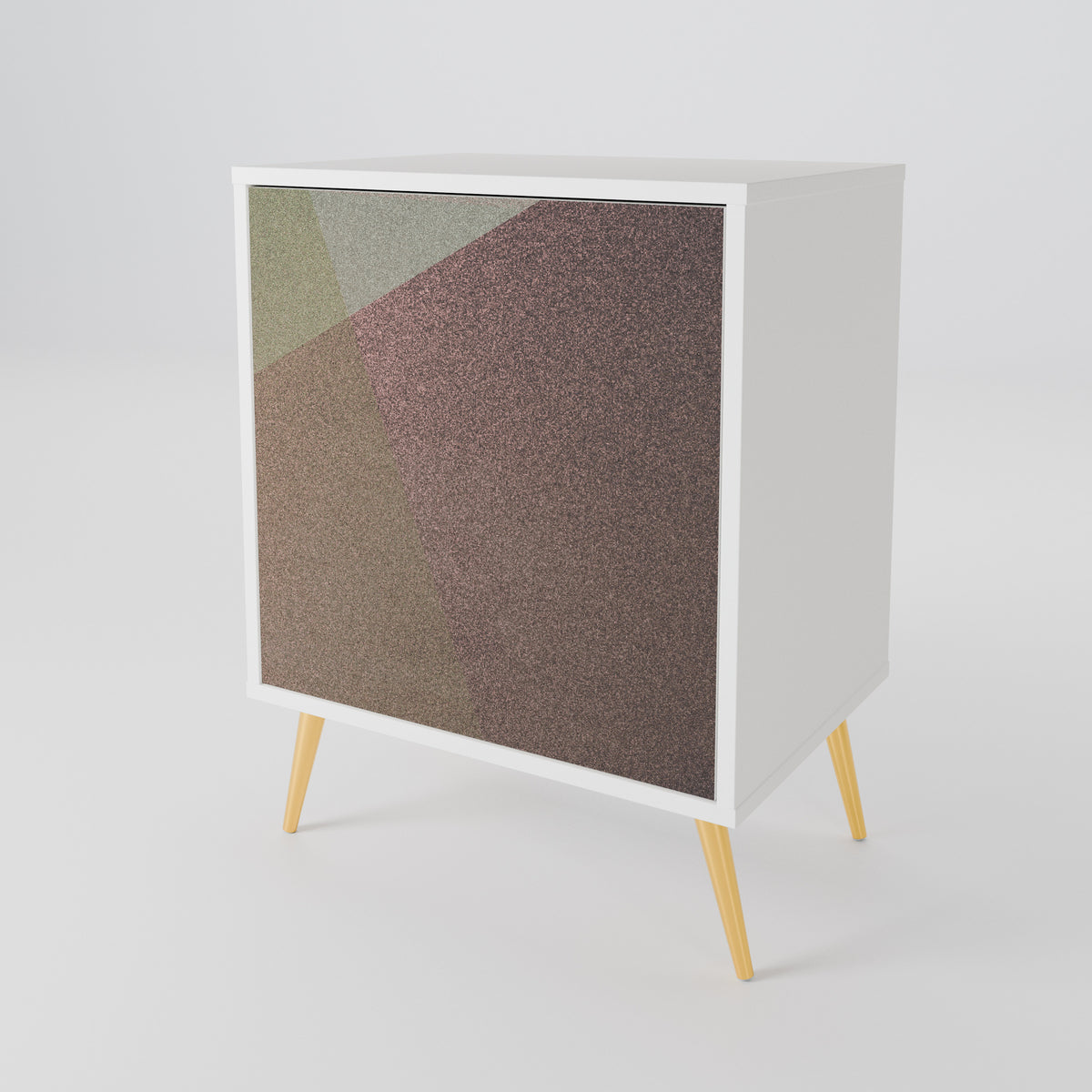 BEIGE GEOMETRY 1-Door Sideboard