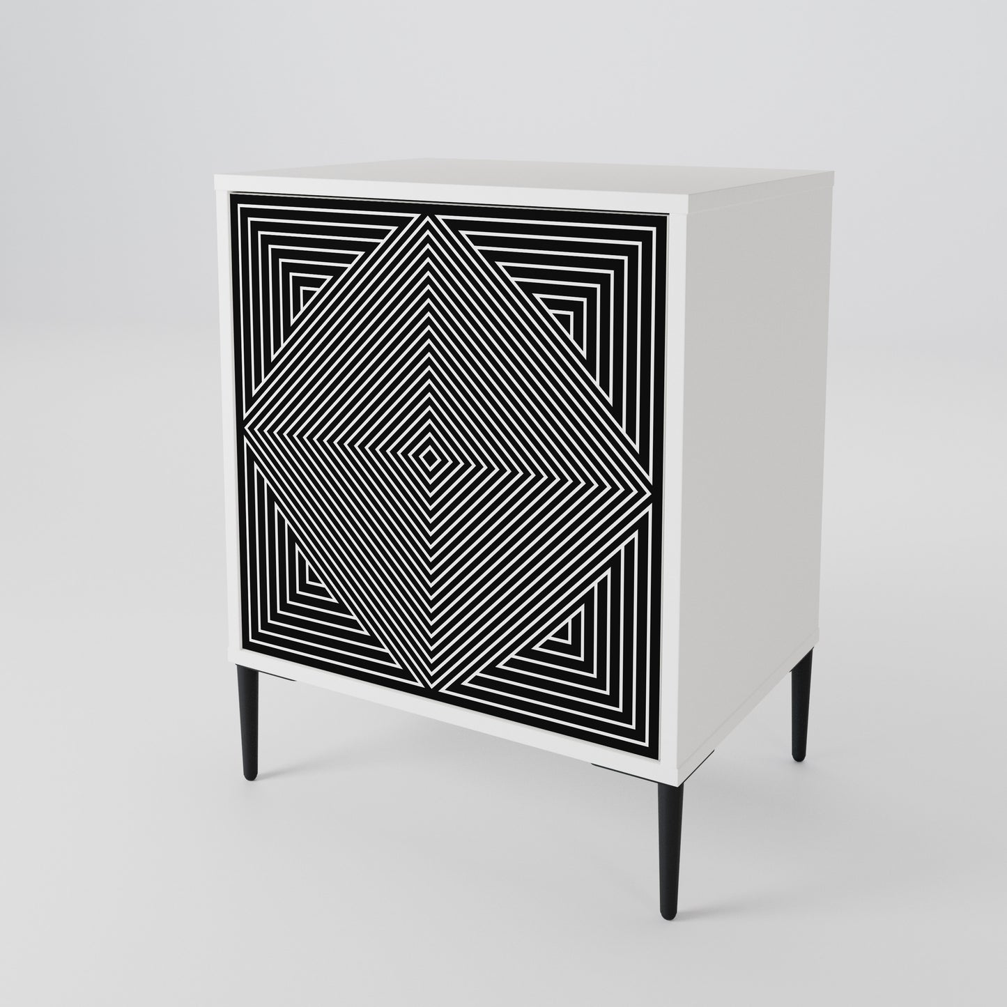 POLYGON ILLUSION 1-Door Sideboard