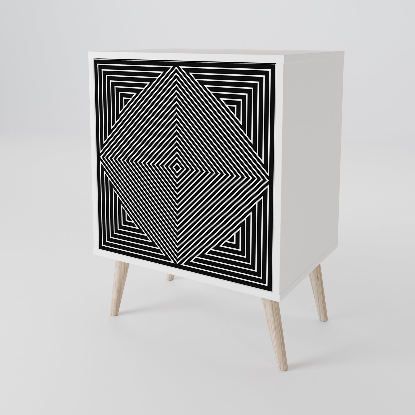 POLYGON ILLUSION 1-Door Sideboard