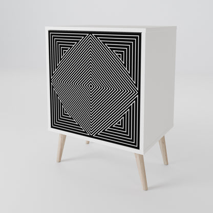 POLYGON ILLUSION 1-Door Sideboard