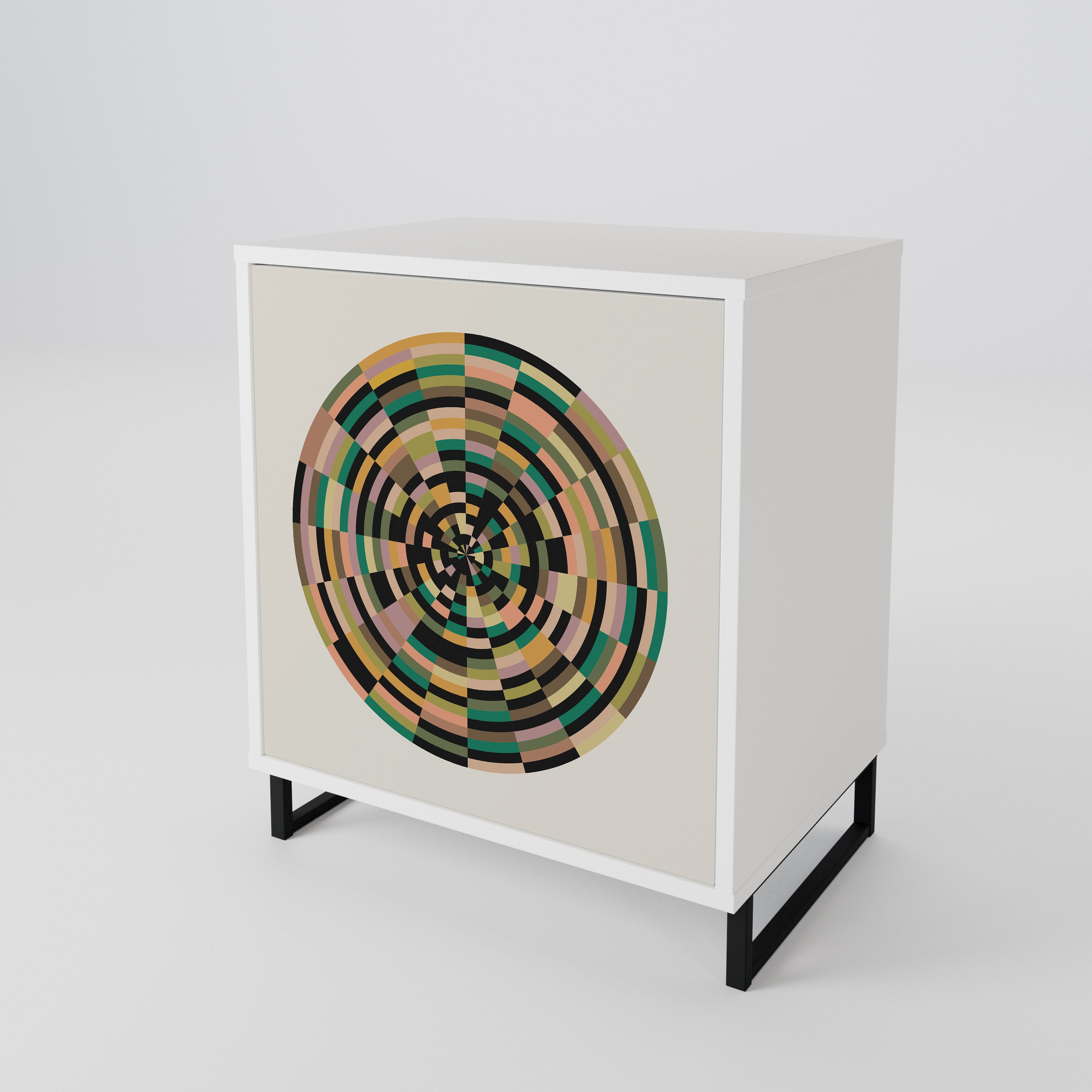 GREEN CIRCLES 1-Door Sideboard