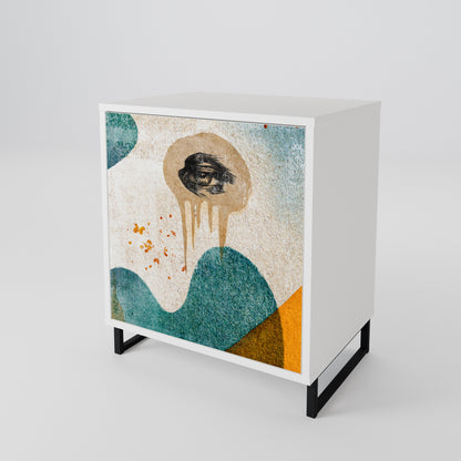 ABSTRACT FACES 1-Door Sideboard