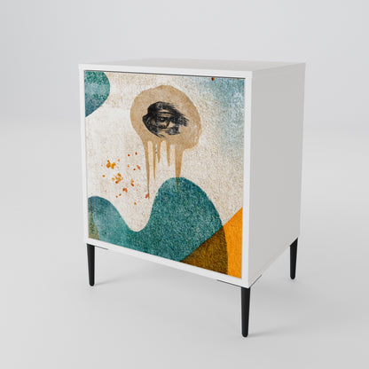 ABSTRACT FACES 1-Door Sideboard