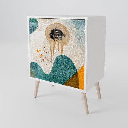 ABSTRACT FACES 1-Door Sideboard
