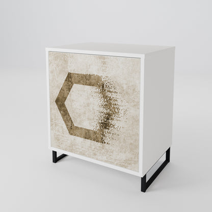 HEXAGONAL SHAPES 1-Door Sideboard