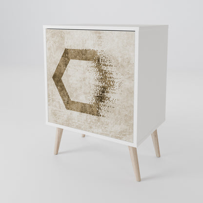 HEXAGONAL SHAPES 1-Door Sideboard