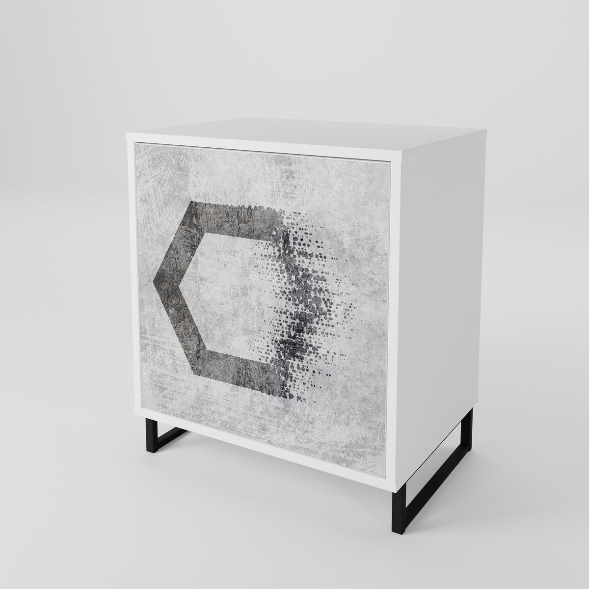 HEXAGONAL FIGURES 1-Door Sideboard