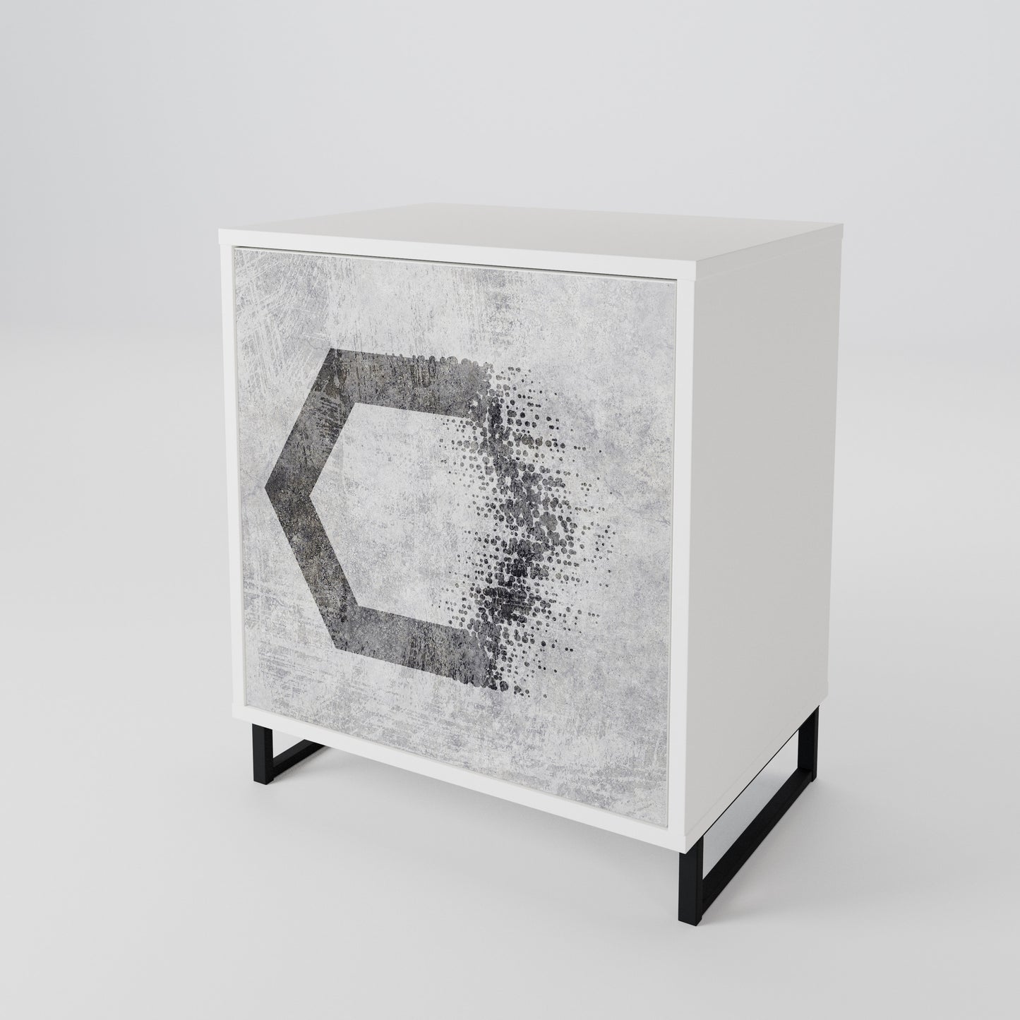 HEXAGONAL FIGURES 1-Door Sideboard