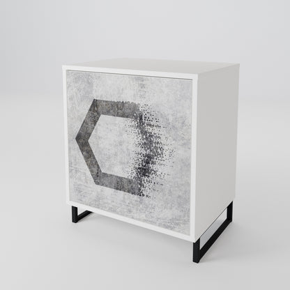 HEXAGONAL FIGURES 1-Door Sideboard