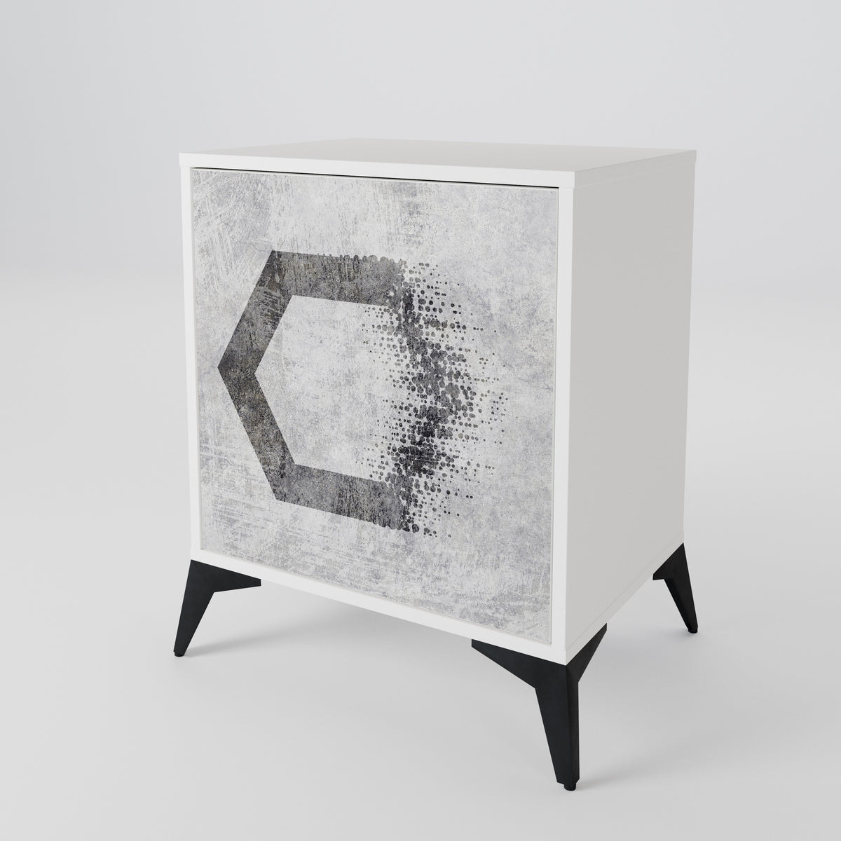 HEXAGONAL FIGURES 1-Door Sideboard