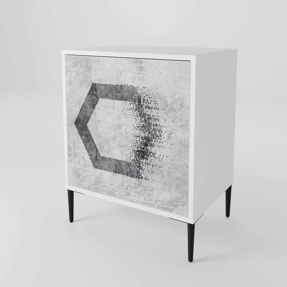 HEXAGONAL FIGURES 1-Door Sideboard