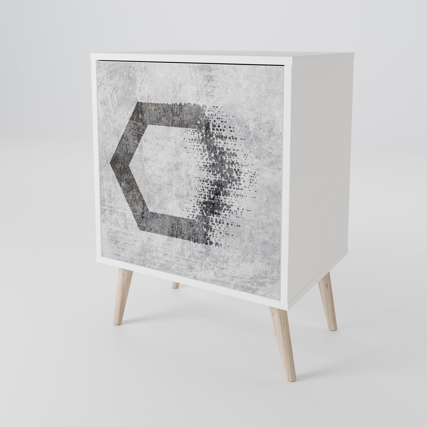 HEXAGONAL FIGURES 1-Door Sideboard