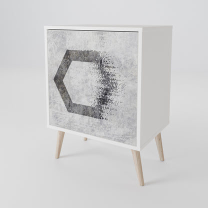 HEXAGONAL FIGURES 1-Door Sideboard