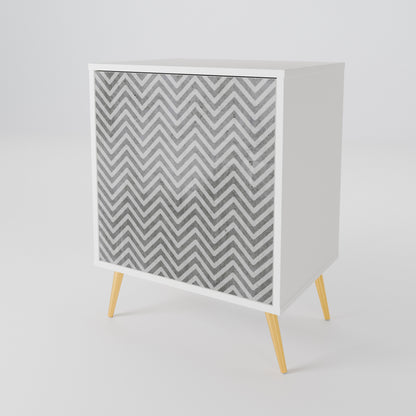 CONCRETE ZIG ZAG 1-Door Sideboard