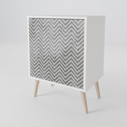 CONCRETE ZIG ZAG 1-Door Sideboard