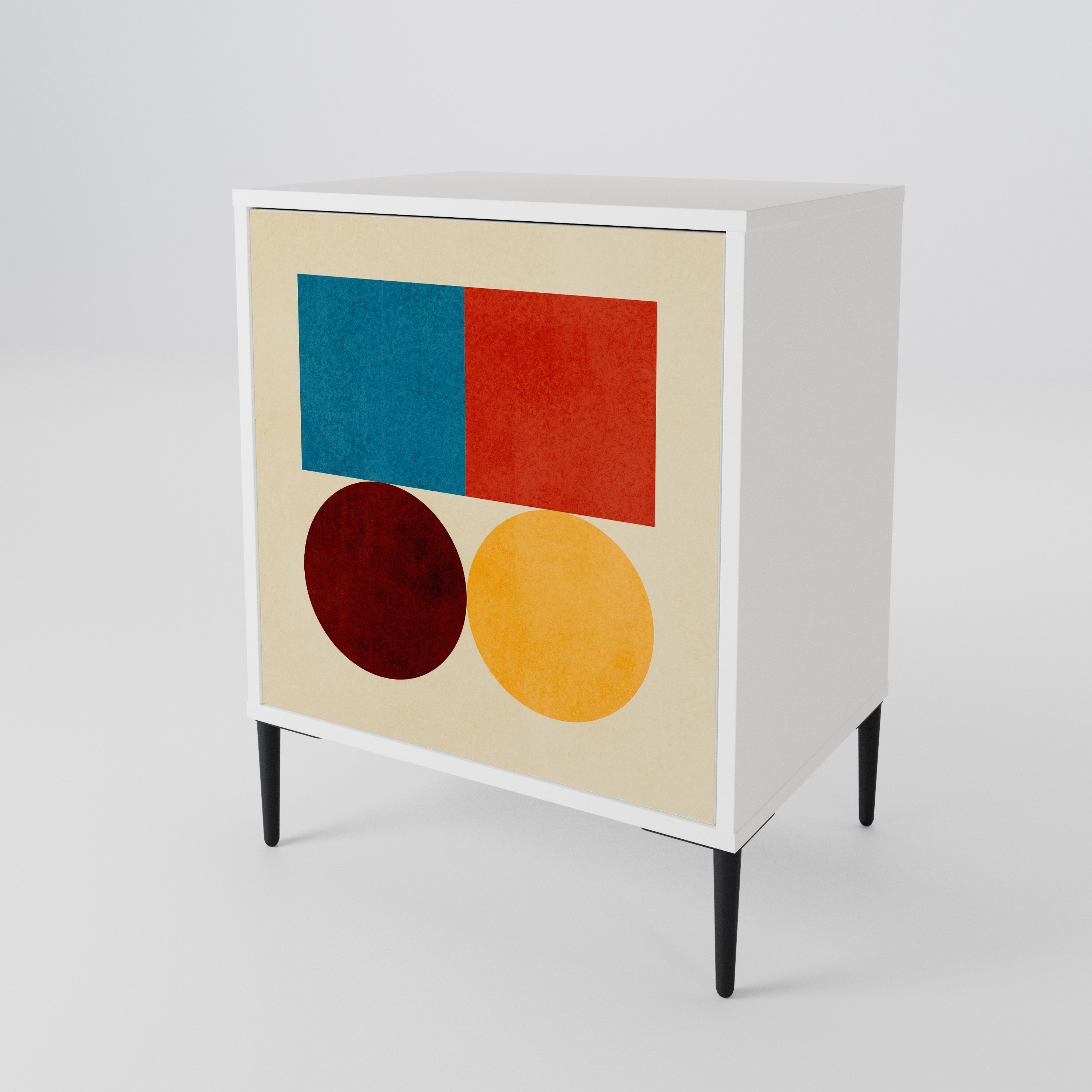 GEOMETRIC PUZZLE 1-Door Sideboard