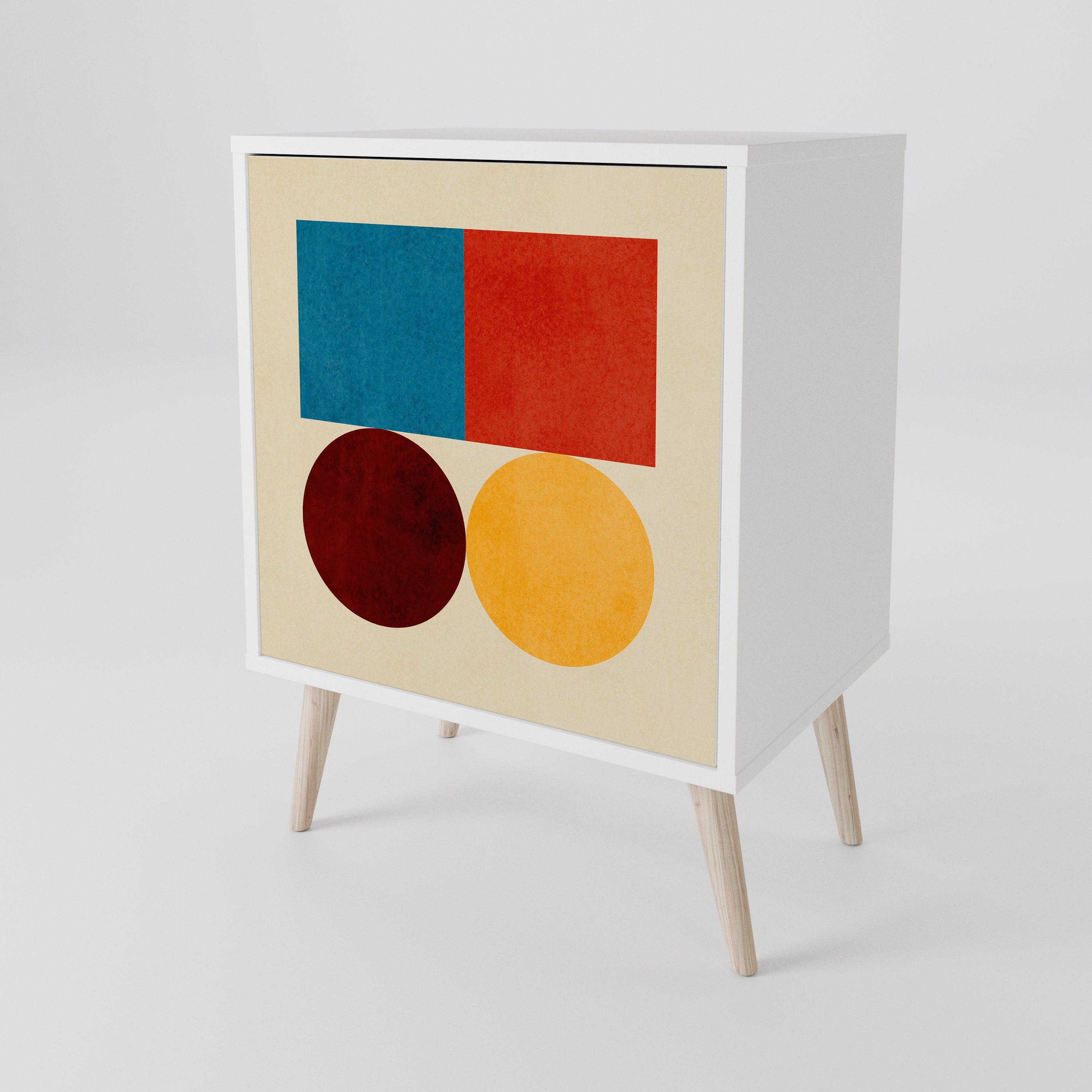GEOMETRIC PUZZLE 1-Door Sideboard