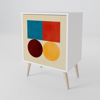 GEOMETRIC PUZZLE 1-Door Sideboard