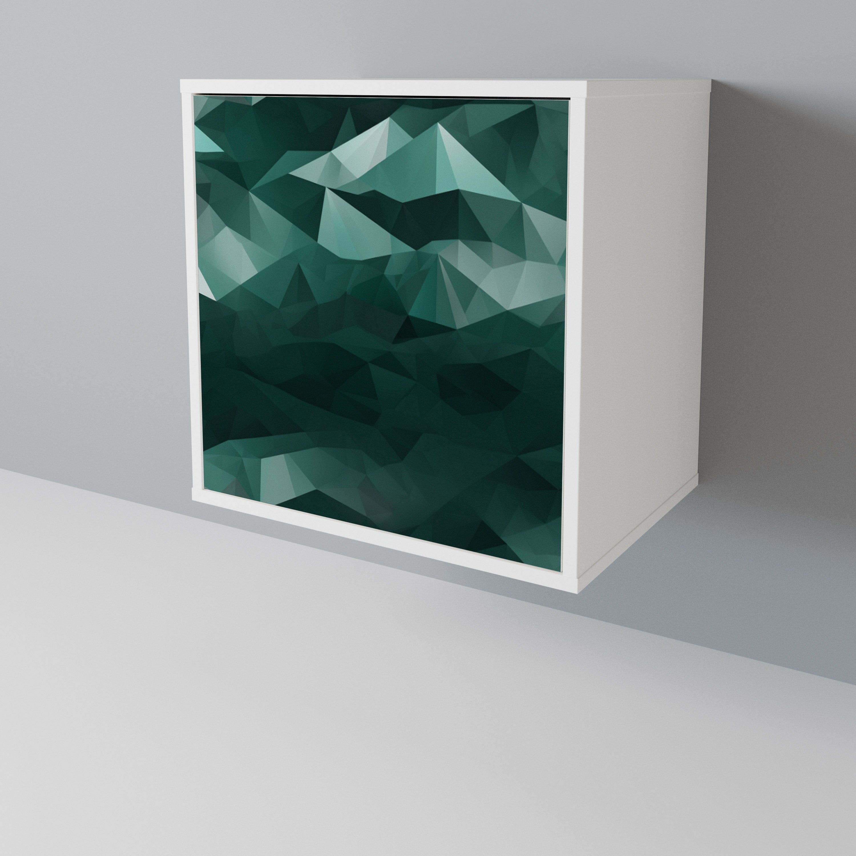 POLYGONAL FLOATING 1-Door Sideboard