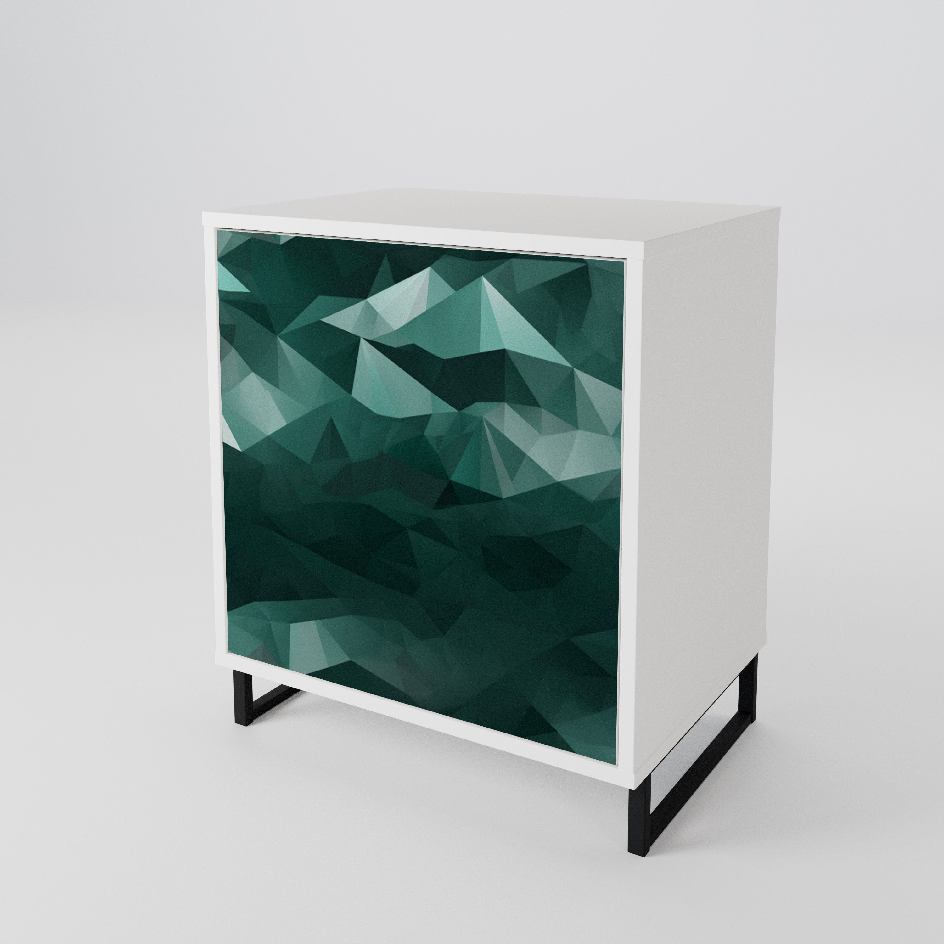 POLYGONAL FLOATING 1-Door Sideboard