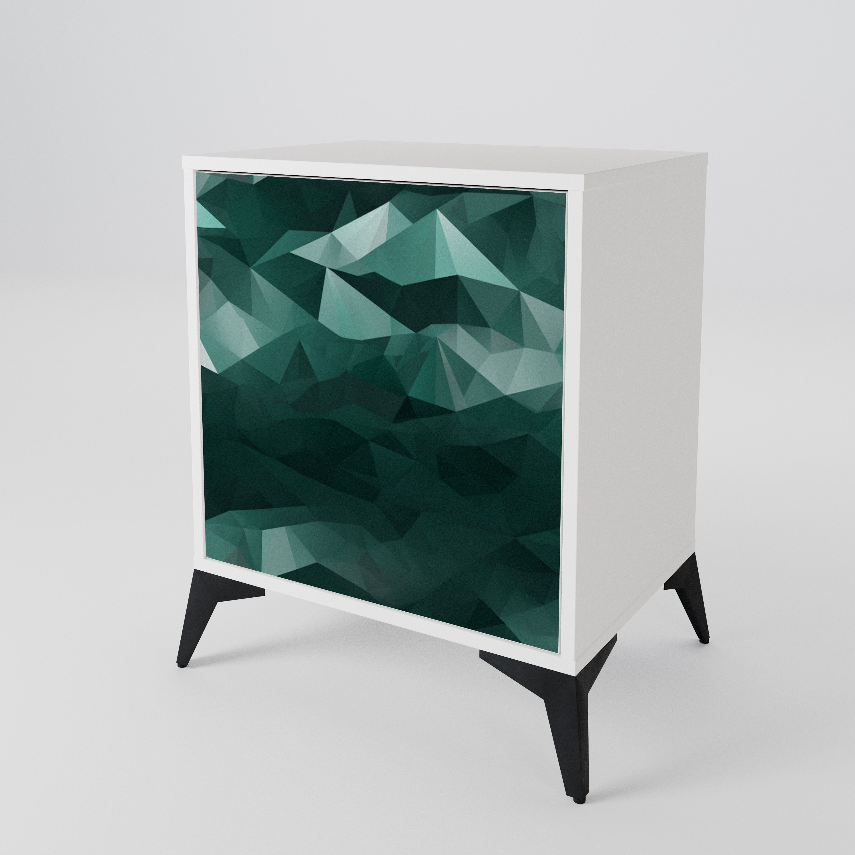 POLYGONAL FLOATING 1-Door Sideboard