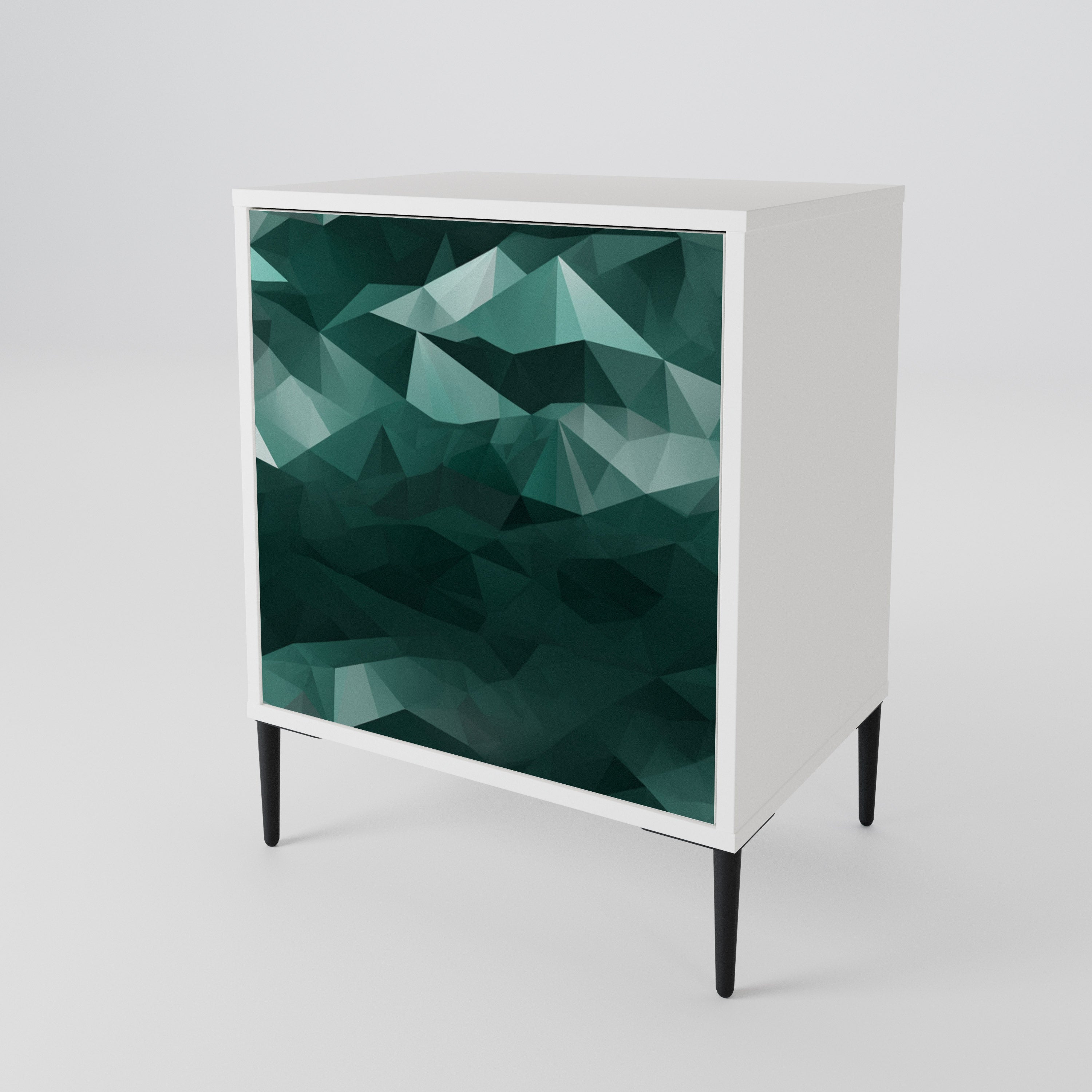 POLYGONAL FLOATING 1-Door Sideboard