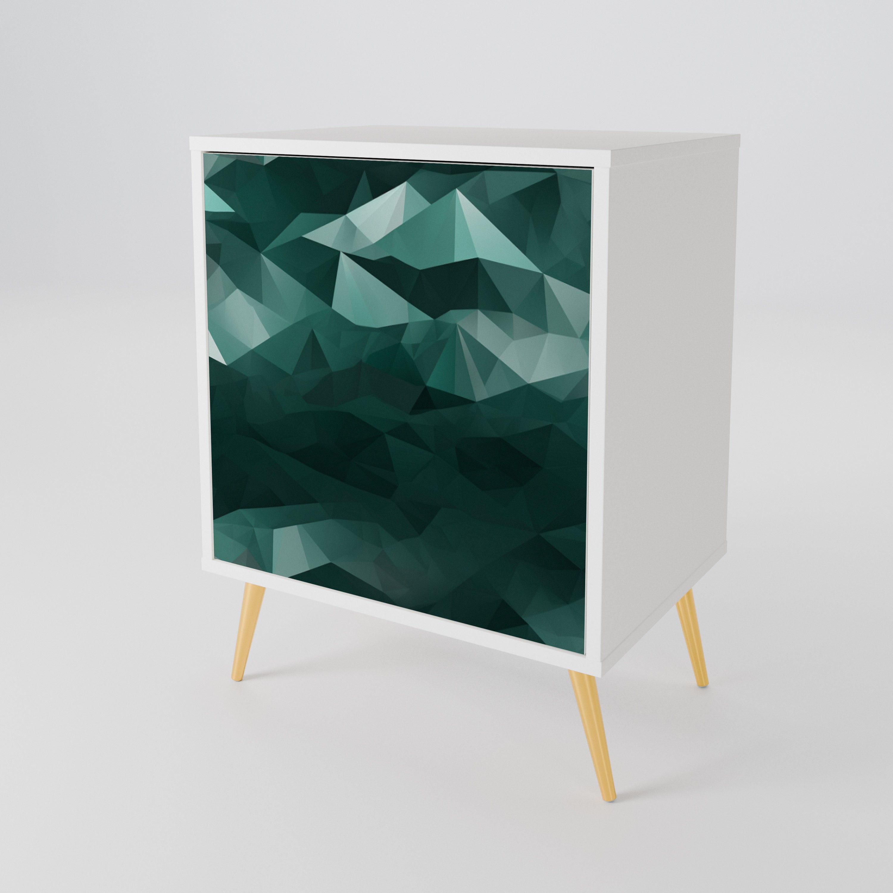 POLYGONAL FLOATING 1-Door Sideboard