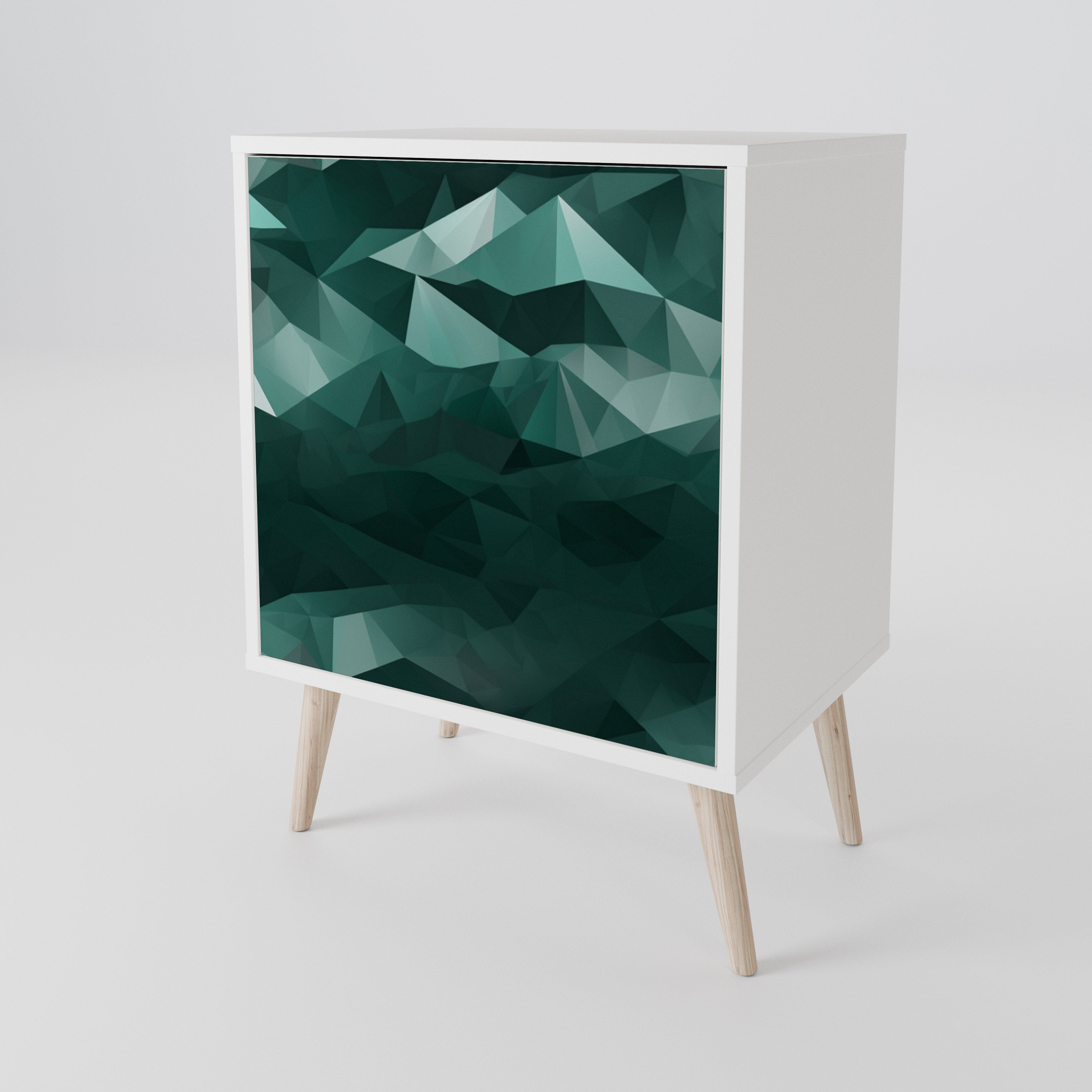 POLYGONAL FLOATING 1-Door Sideboard