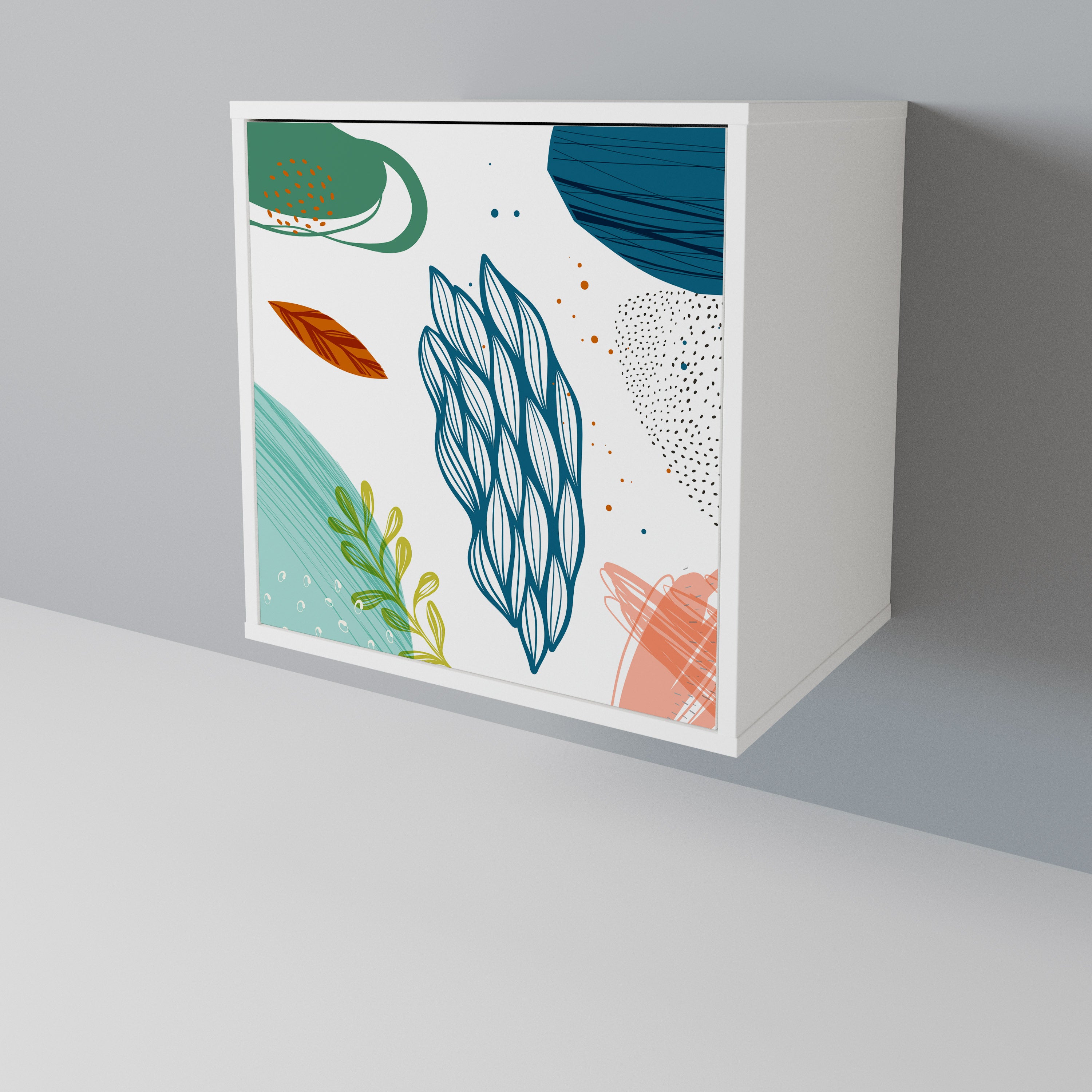 BOTANICAL HURRICANE 1-Door Sideboard