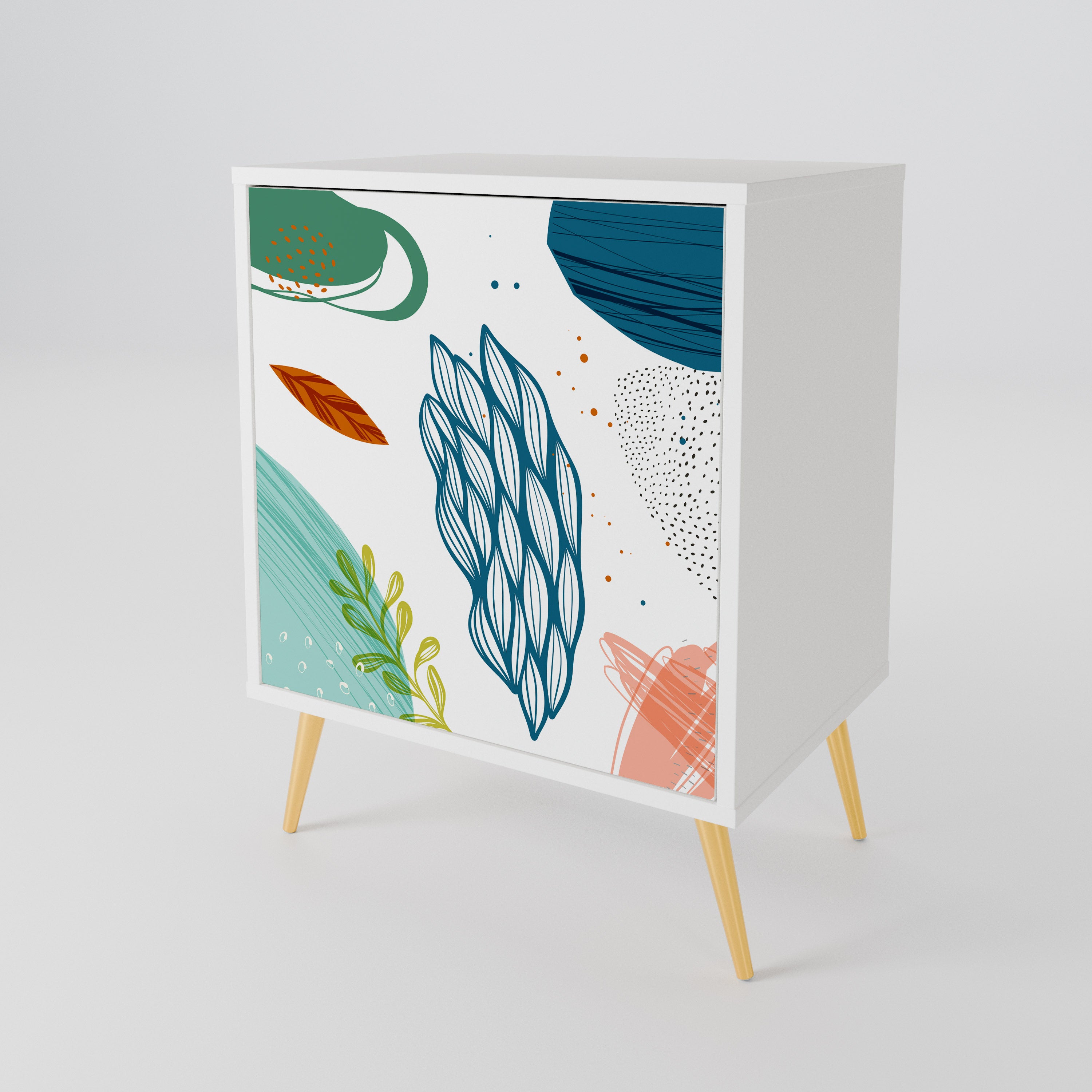 BOTANICAL HURRICANE 1-Door Sideboard