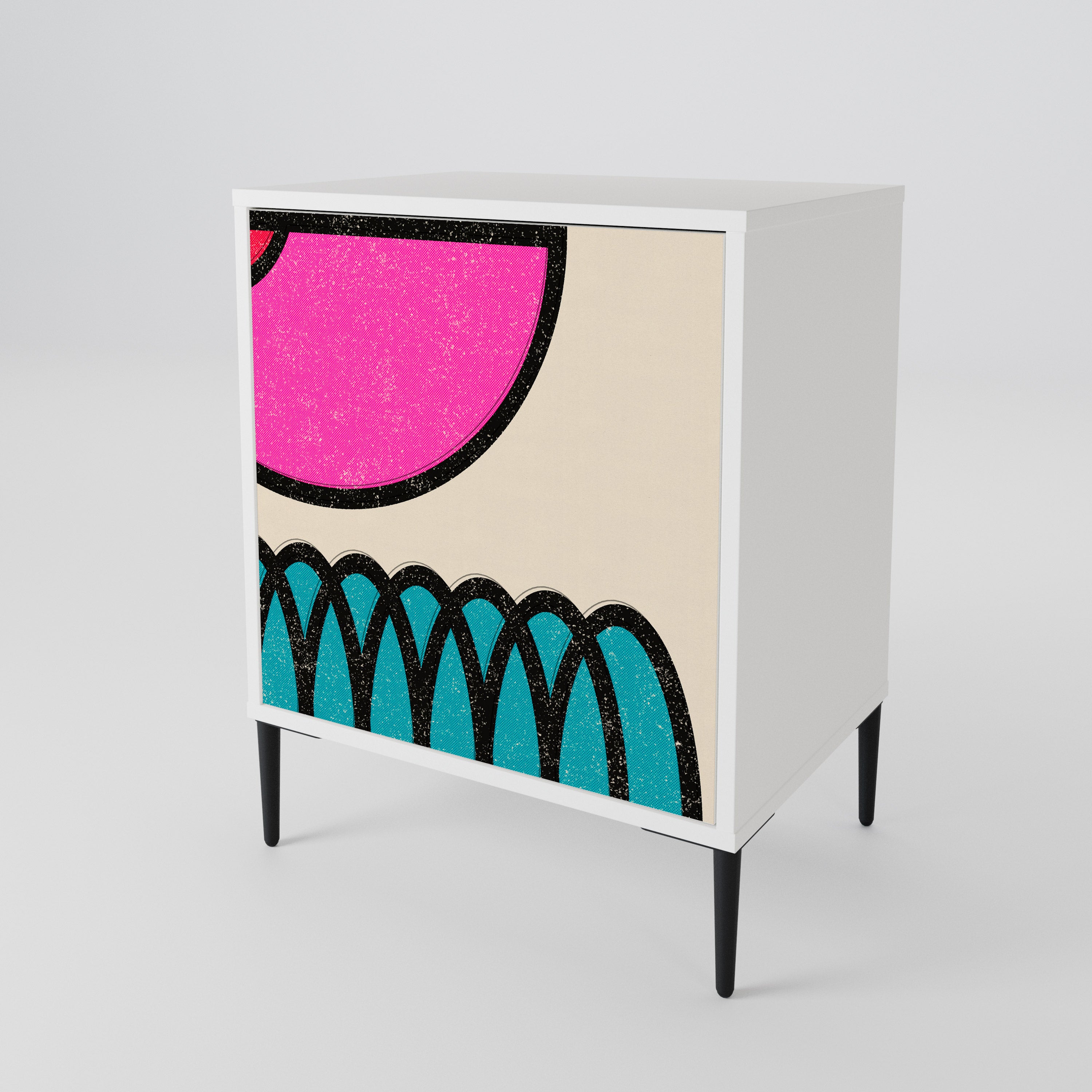 GEOMETRIC RHAPSODY 1-Door Sideboard