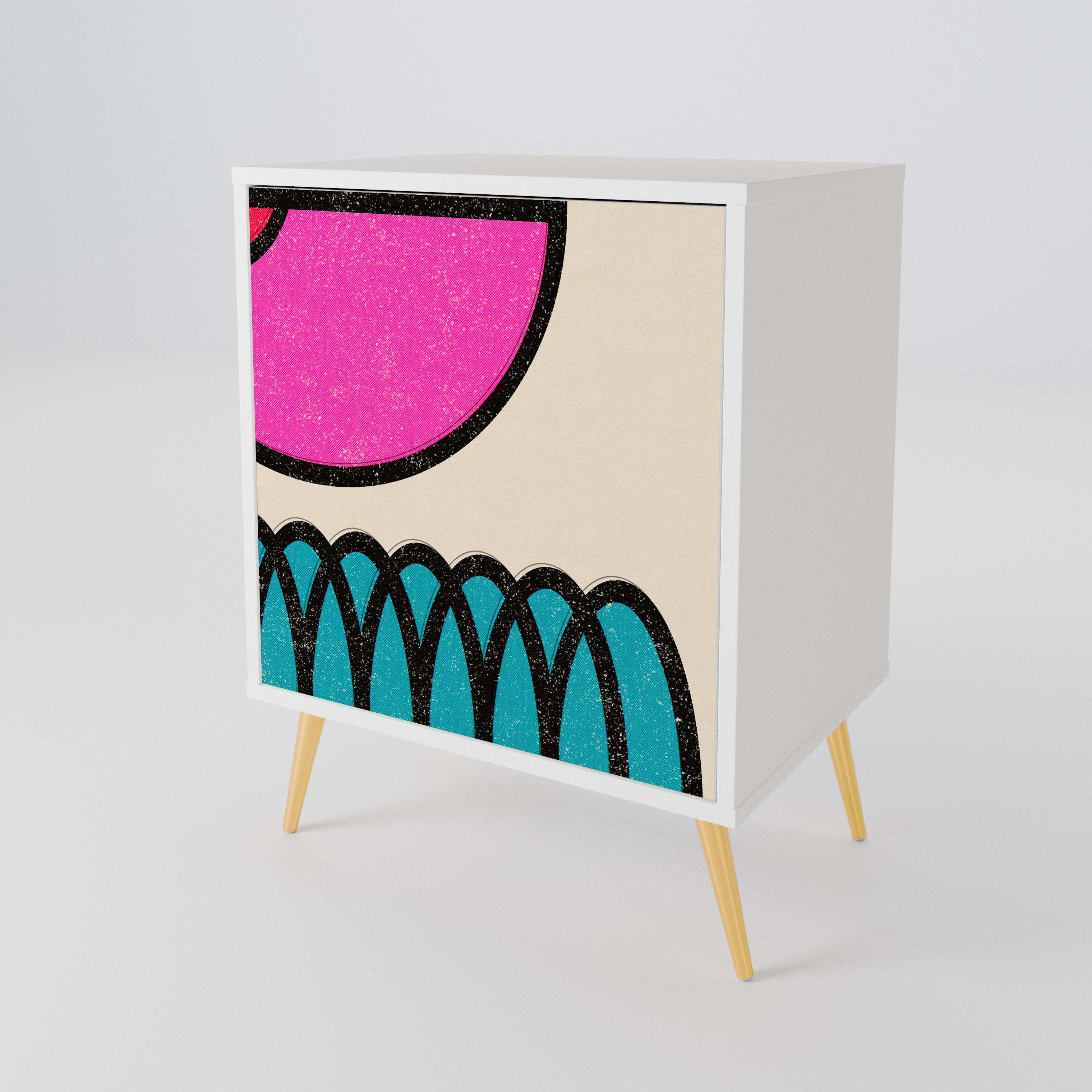 GEOMETRIC RHAPSODY 1-Door Sideboard