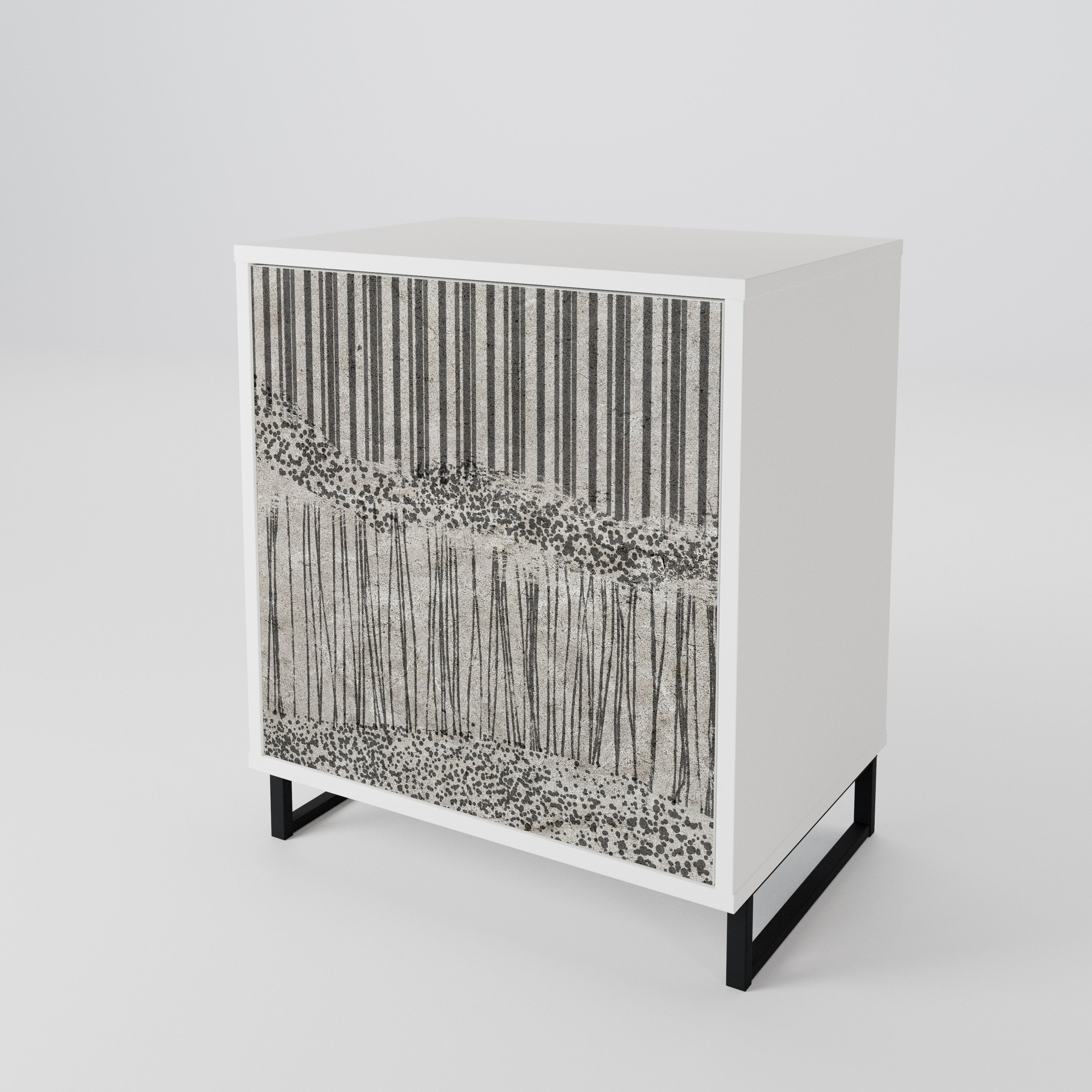 GRAIN LINES 1-Door Sideboard