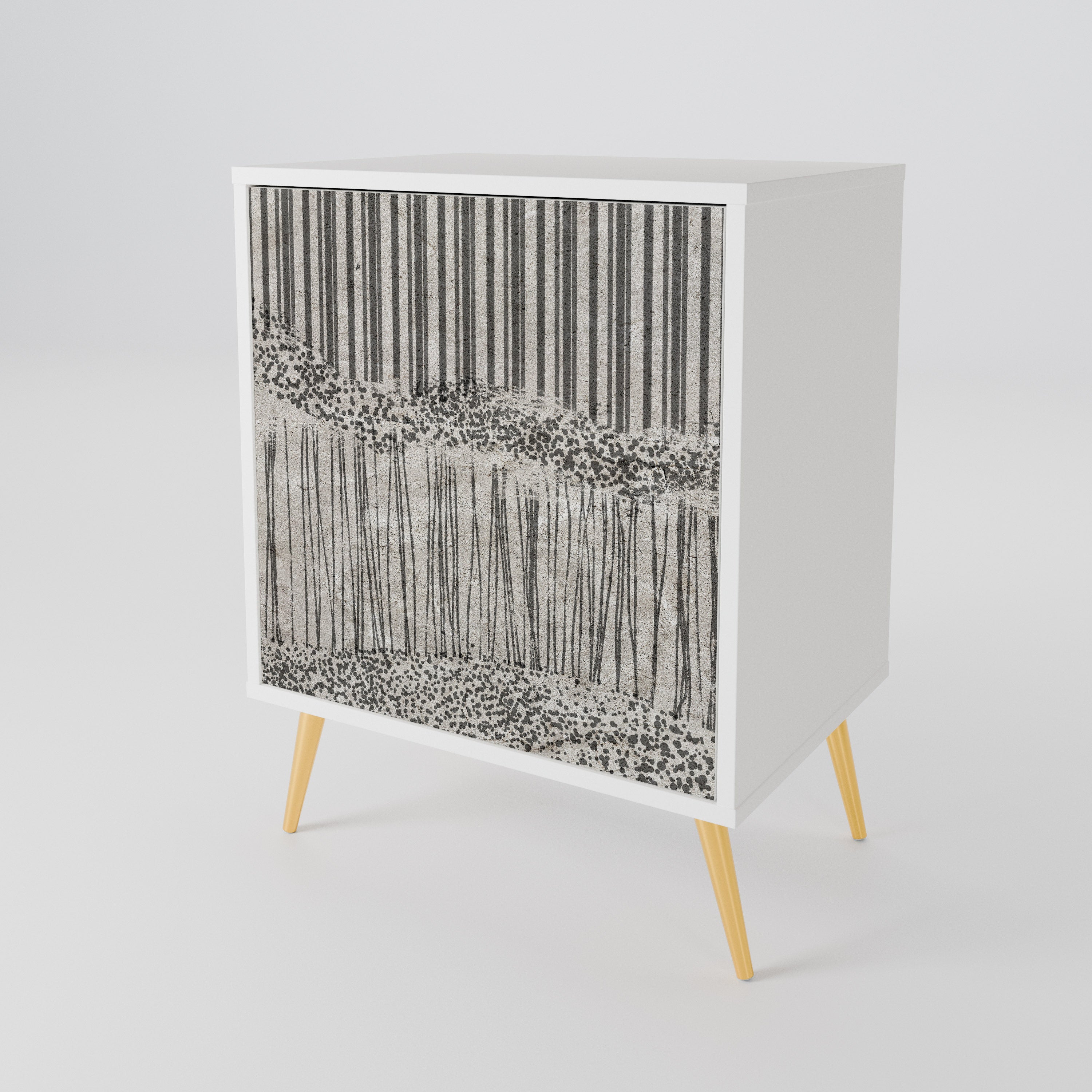 GRAIN LINES 1-Door Sideboard