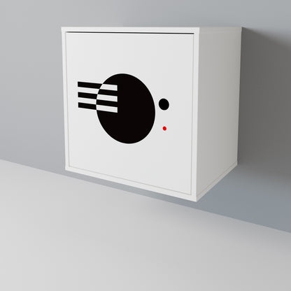 BLACK AND WHITE COMBINATION 1-Door Sideboard