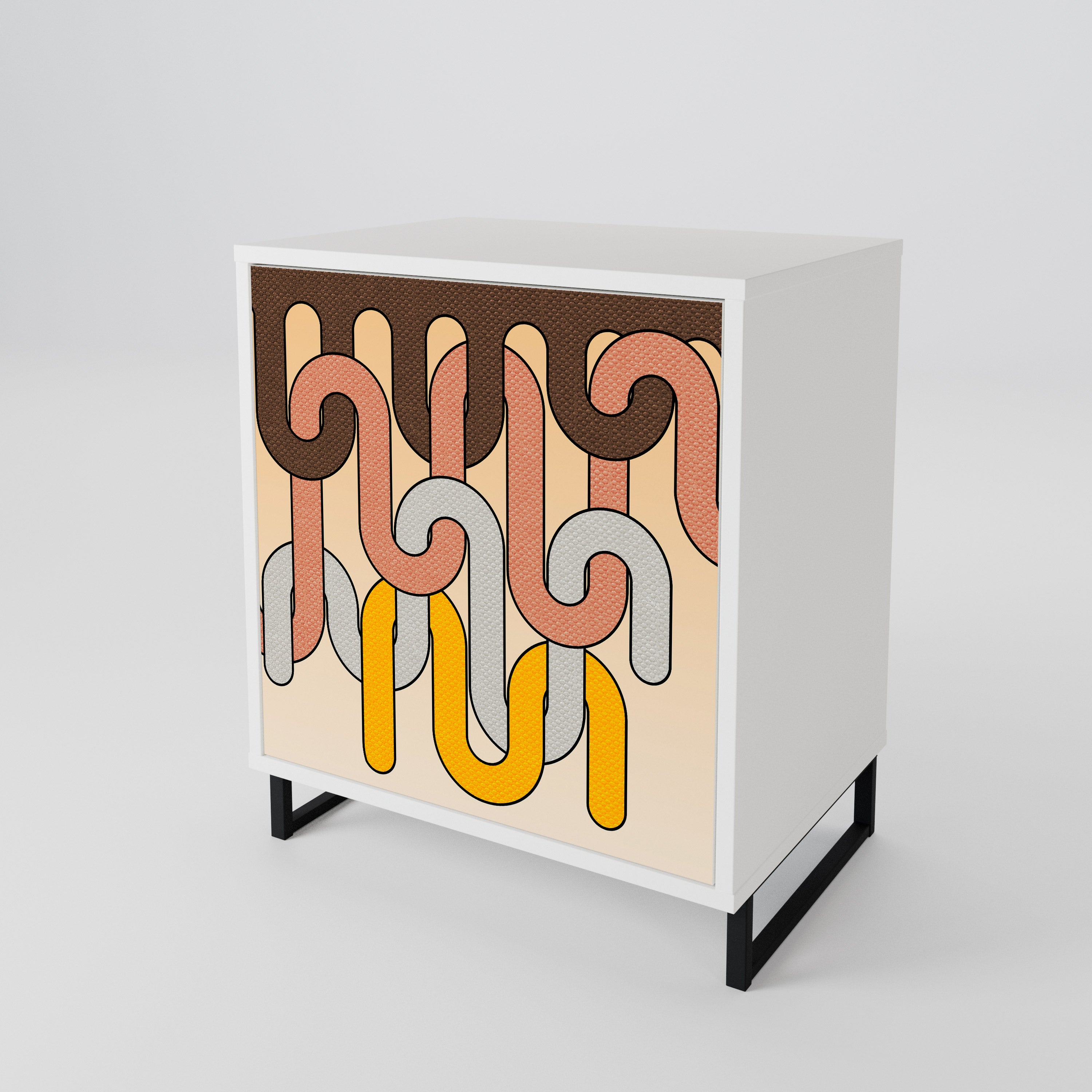COLORFUL STRINGS 1-Door Sideboard