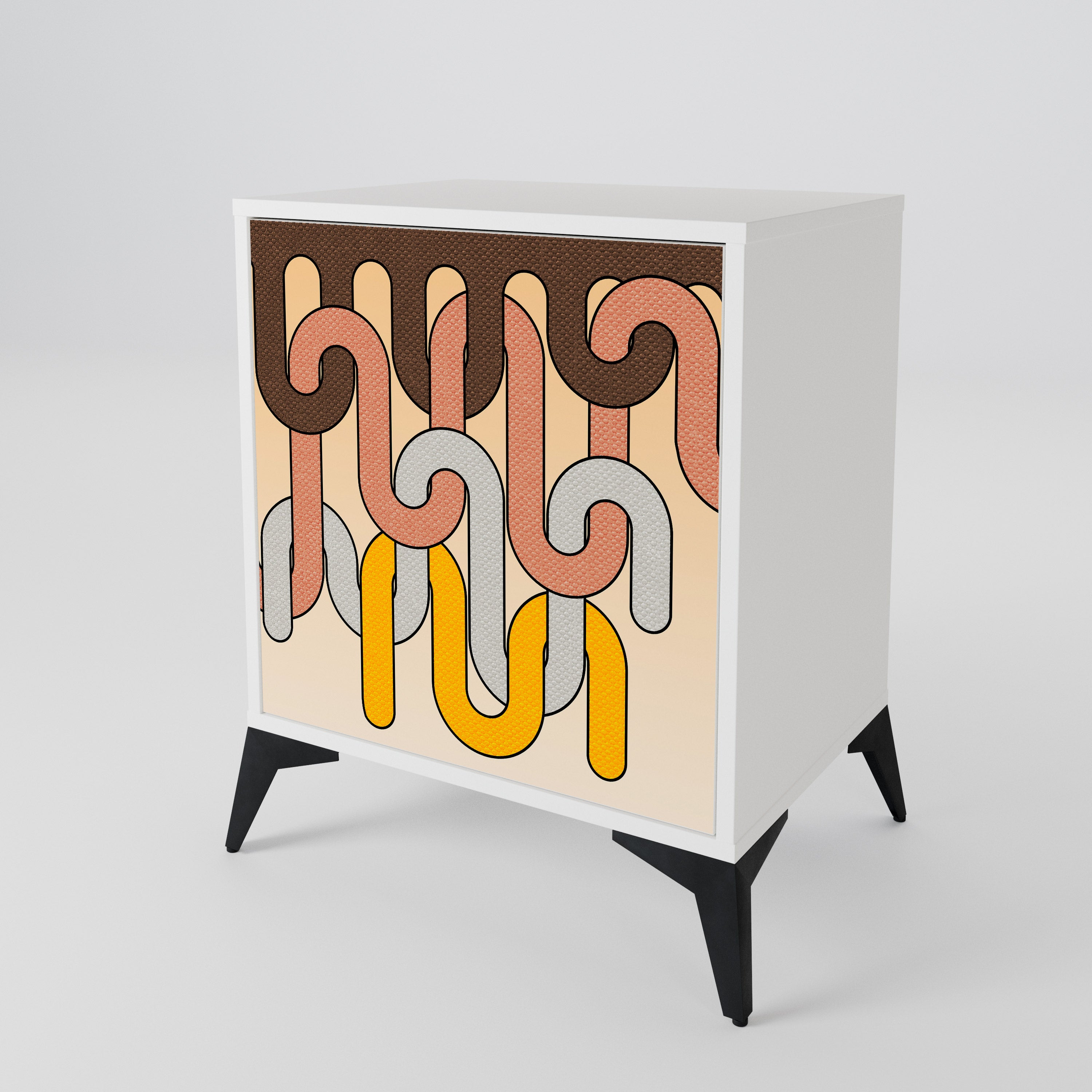 COLORFUL STRINGS 1-Door Sideboard