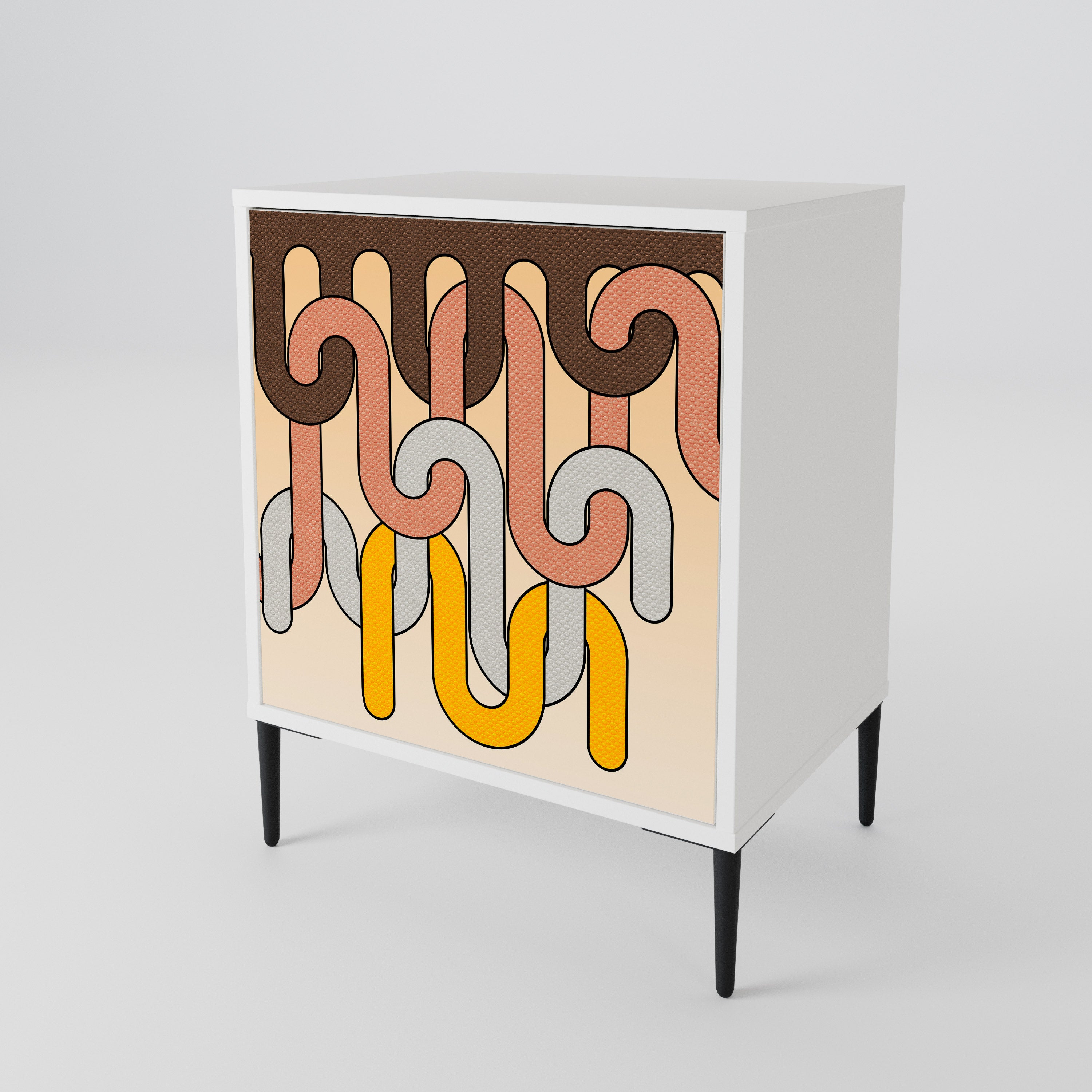 COLORFUL STRINGS 1-Door Sideboard