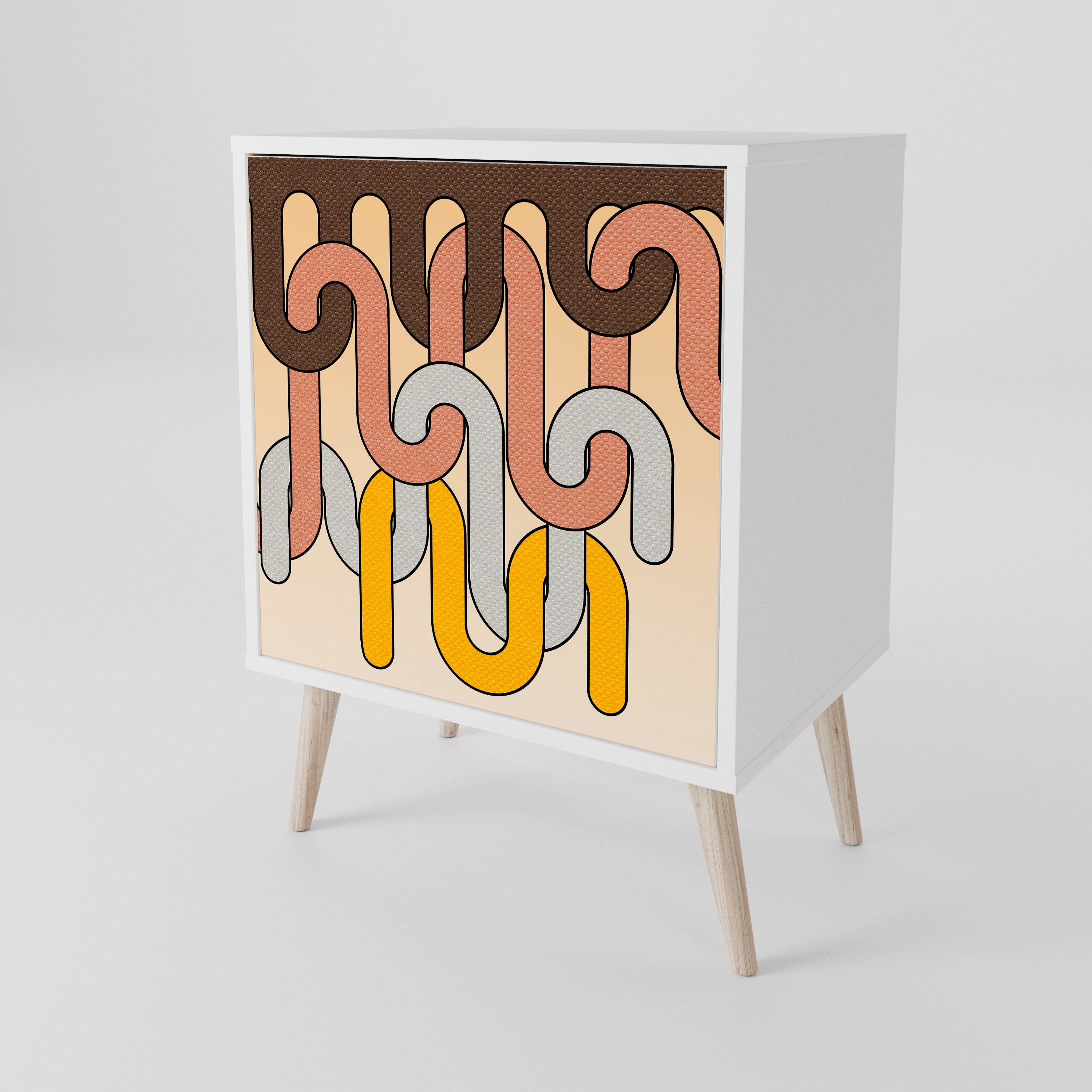 COLORFUL STRINGS 1-Door Sideboard