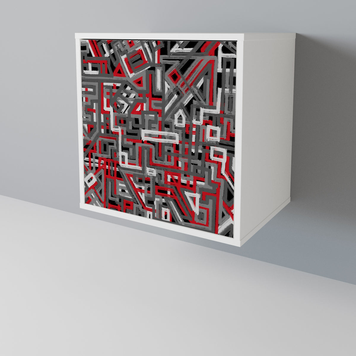 BROKEN LINES 1-Door Sideboard