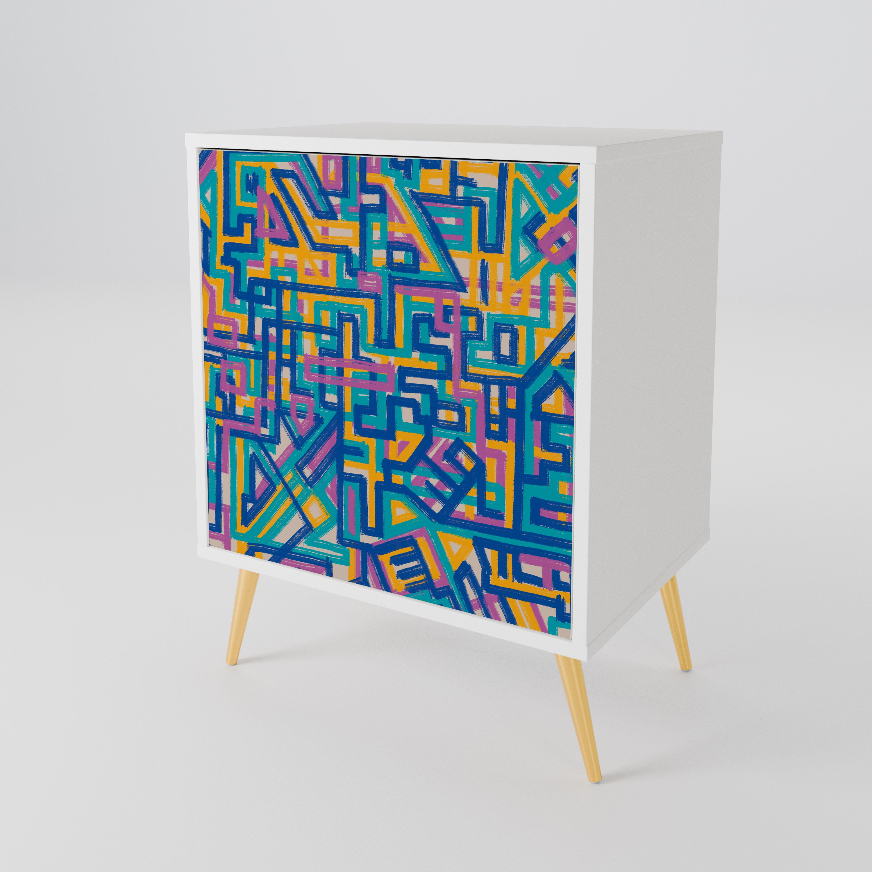 MEMORIES MAP 1-Door Sideboard