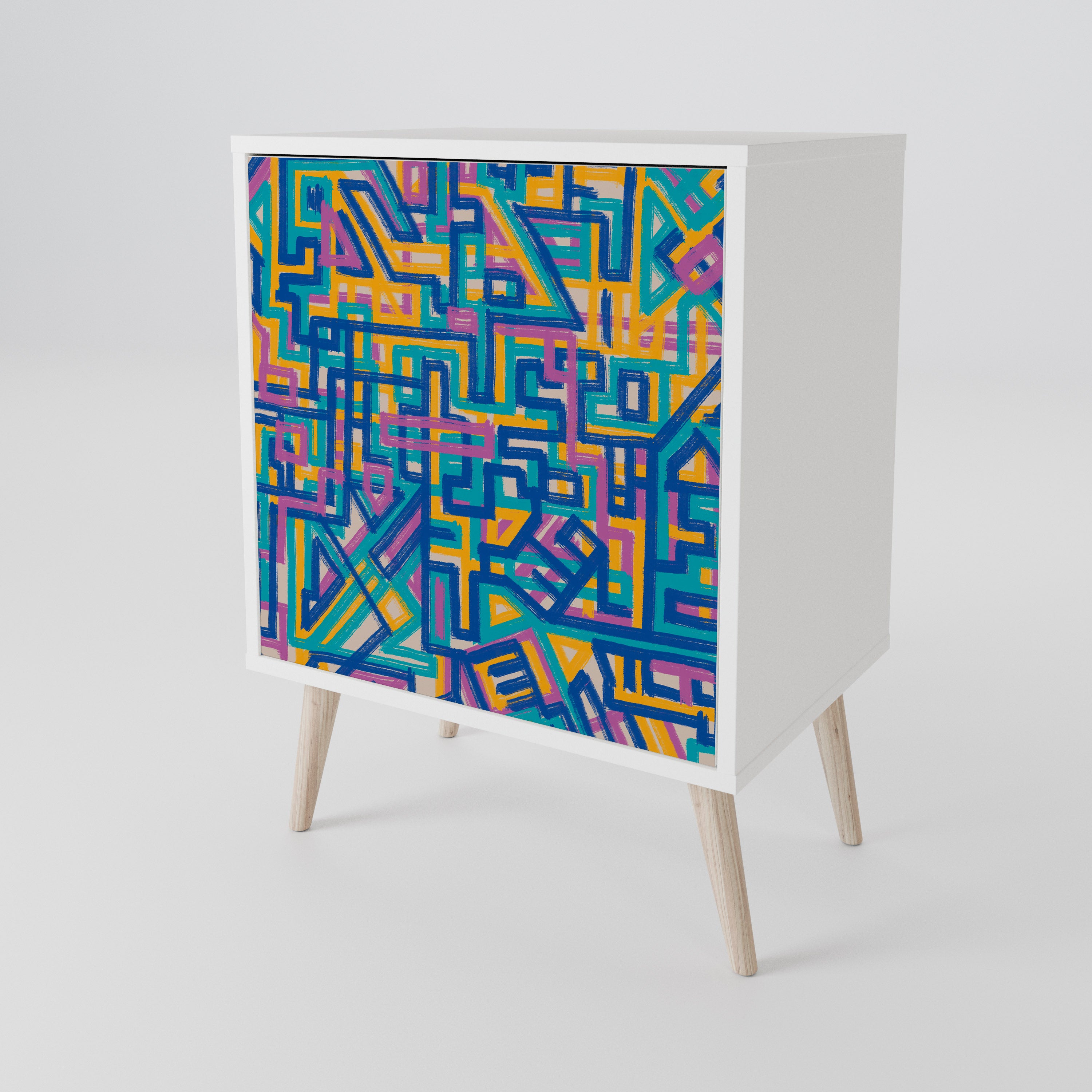 MEMORIES MAP 1-Door Sideboard