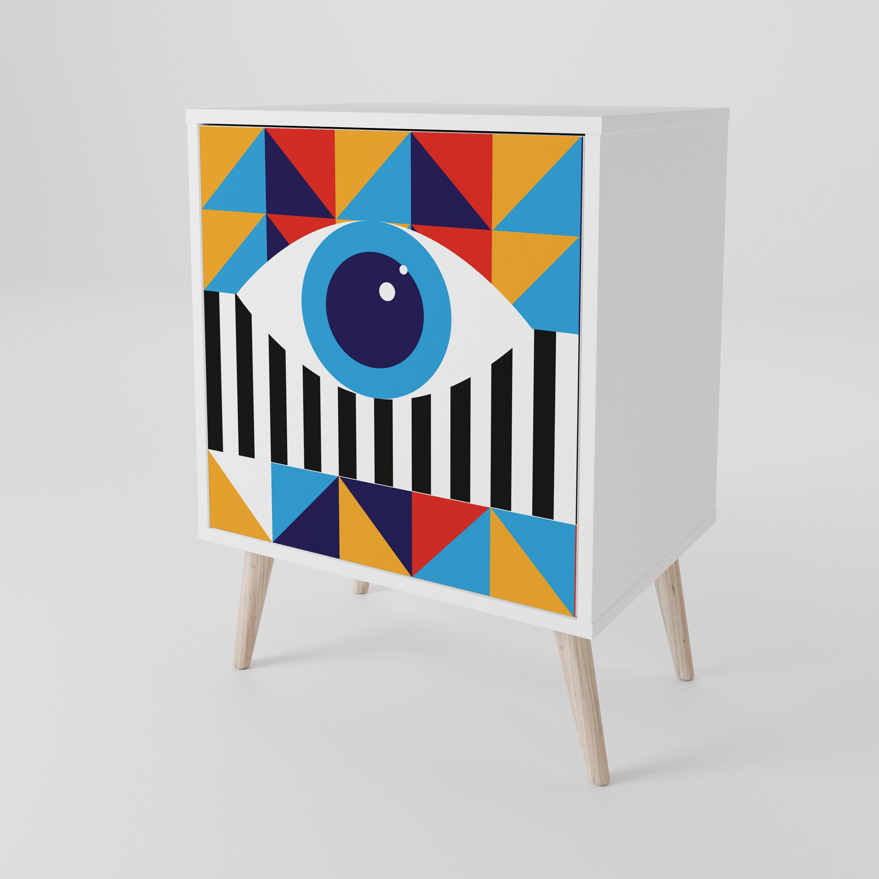 ABSTRACTION AND GEOMETRY 1-Door Sideboard
