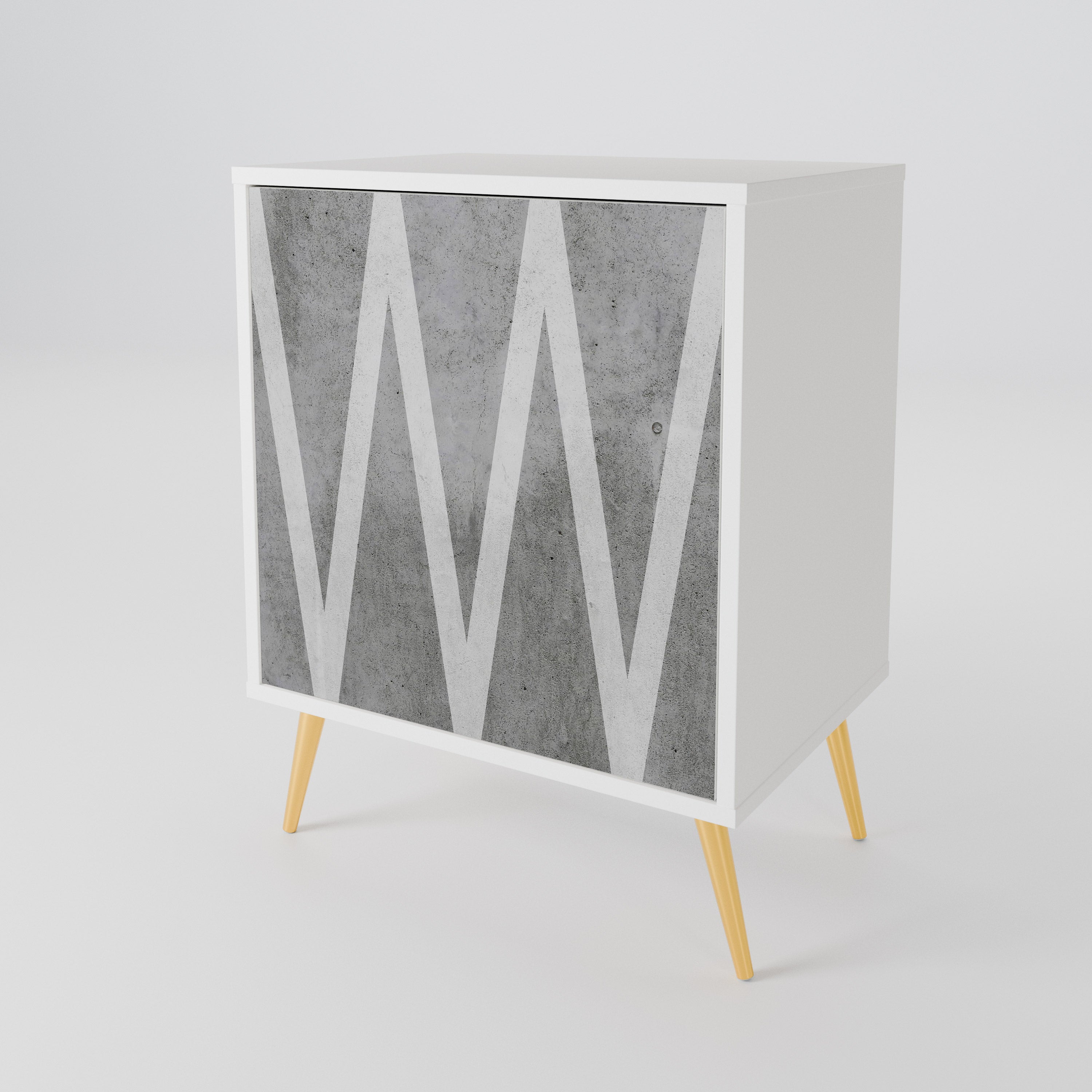 SOLID ZIG ZAG 1-Door Sideboard