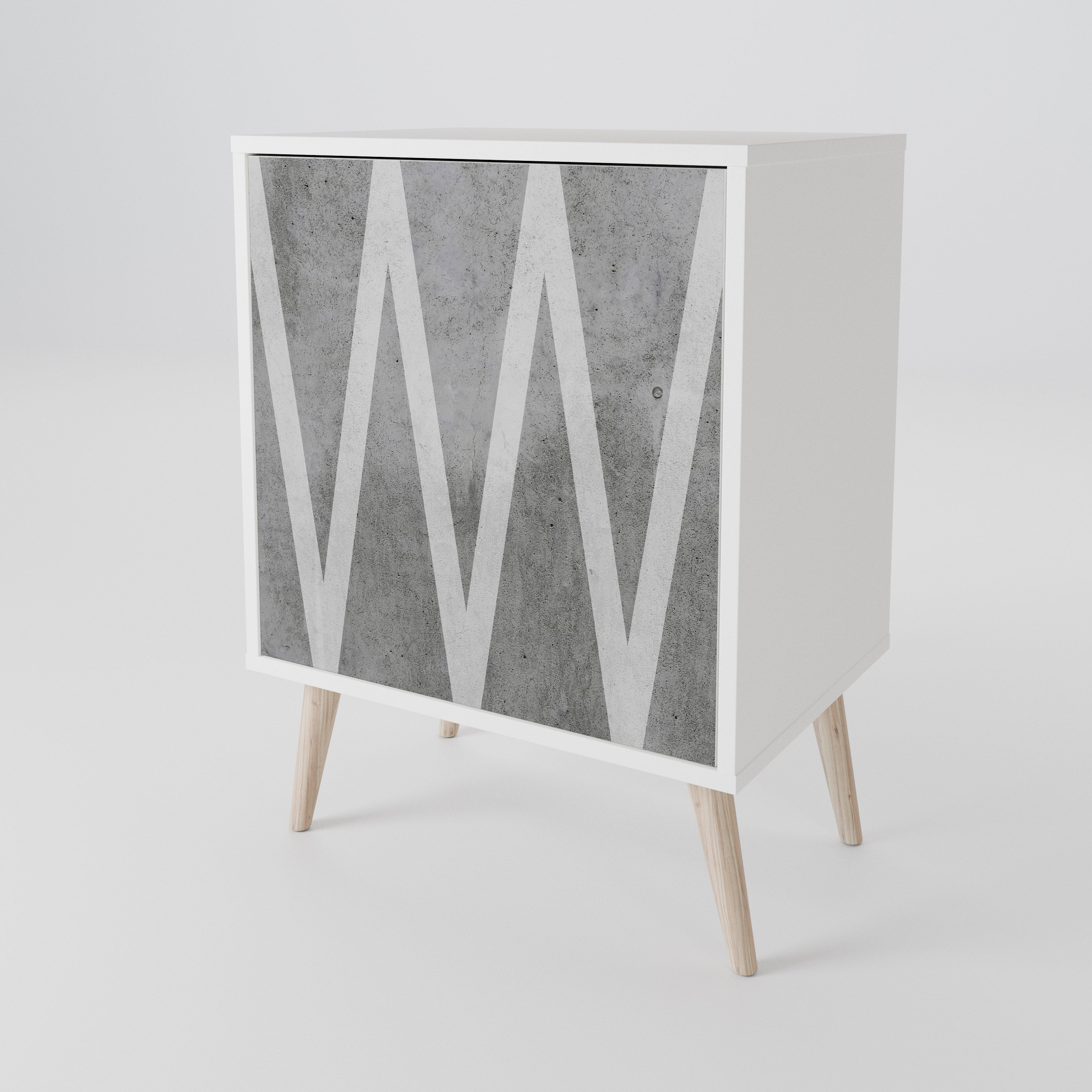 SOLID ZIG ZAG 1-Door Sideboard