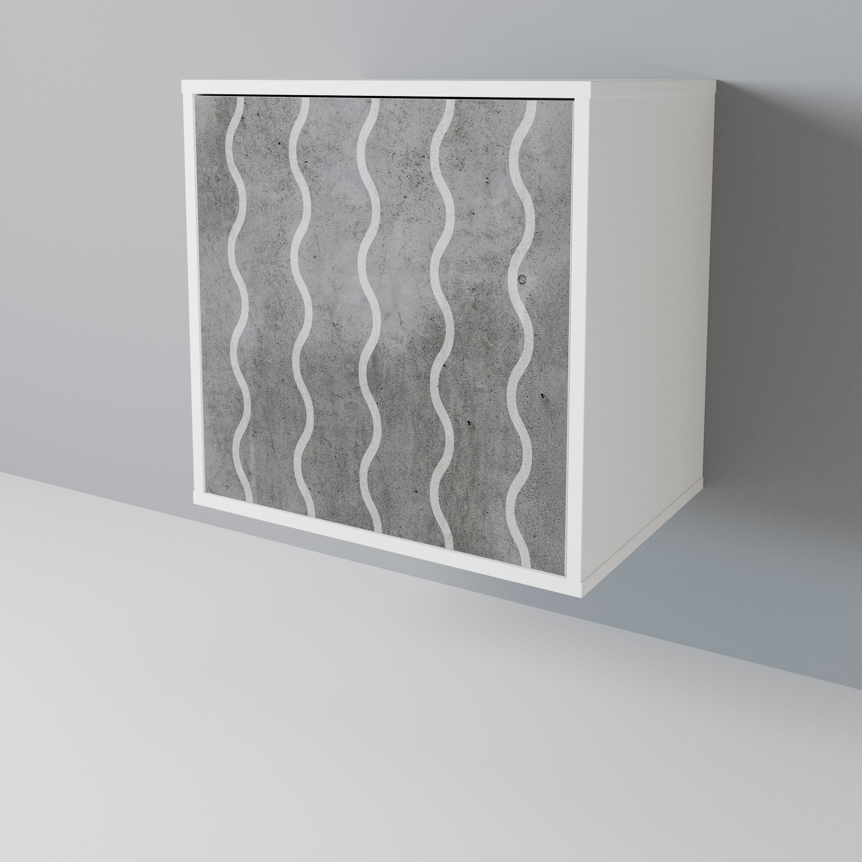WAVES OF CONCRETE 1-Door Sideboard