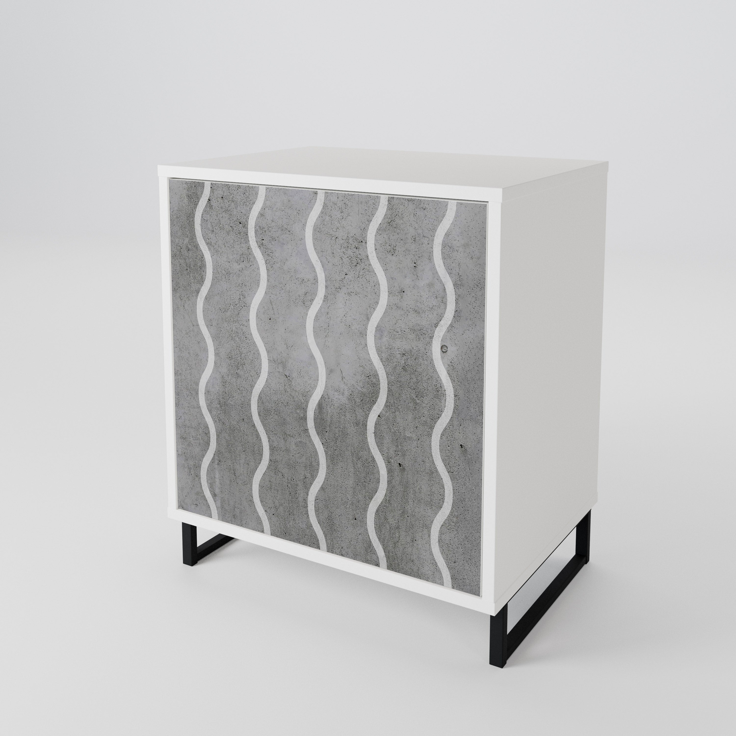 WAVES OF CONCRETE 1-Door Sideboard