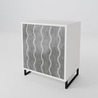 WAVES OF CONCRETE 1-Door Sideboard