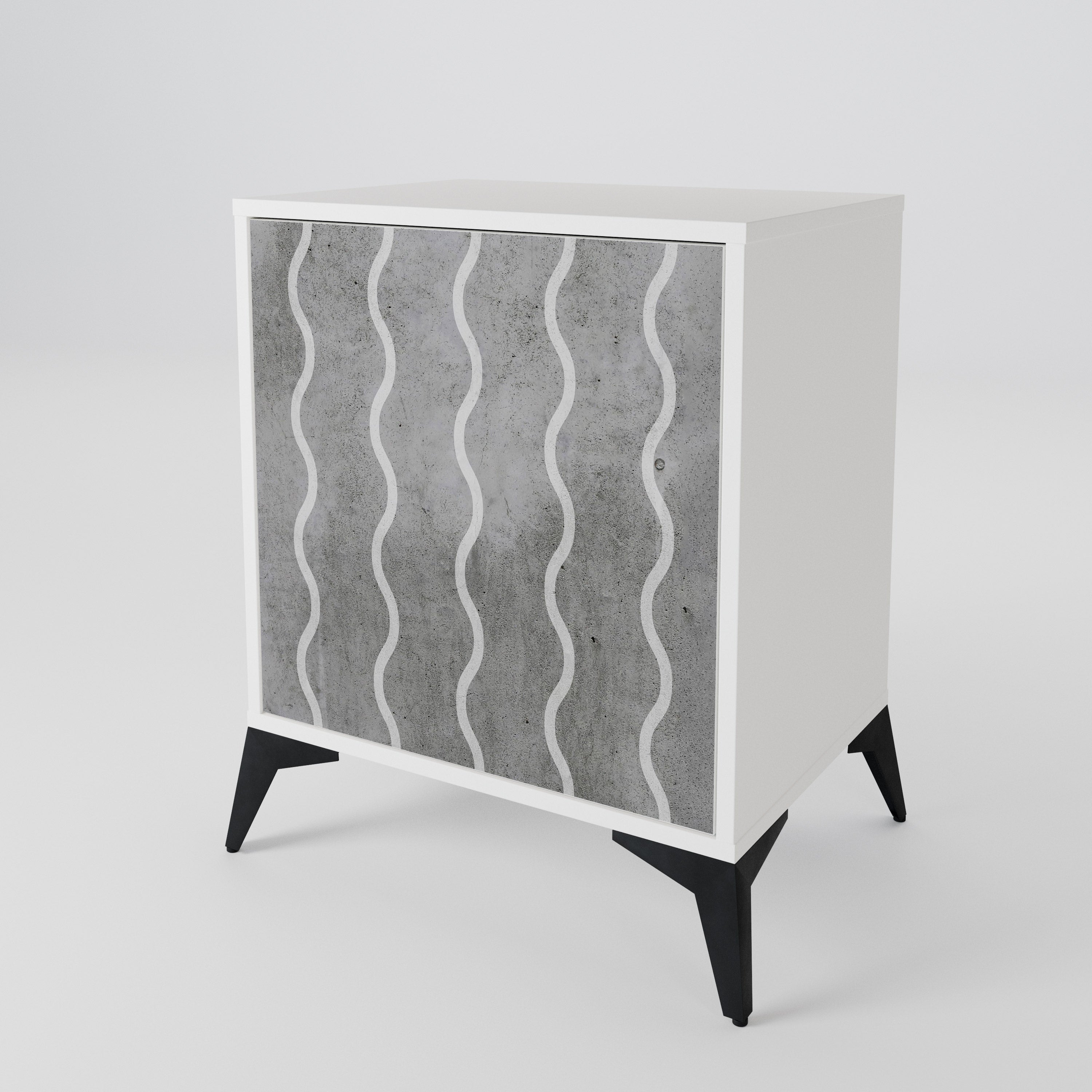 WAVES OF CONCRETE 1-Door Sideboard