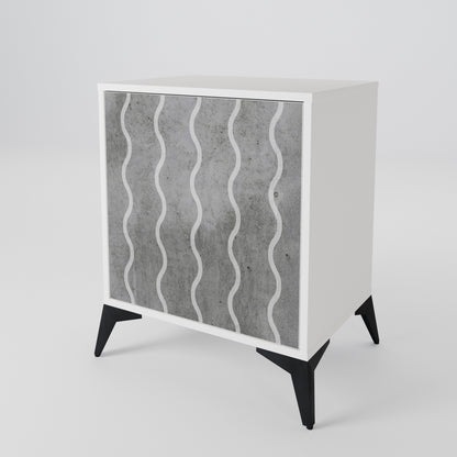 WAVES OF CONCRETE 1-Door Sideboard